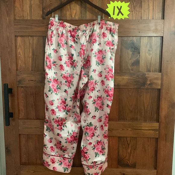 Adore Me| Sz 1X floral silk pajama pants - new with tags - Picture 2 of 4